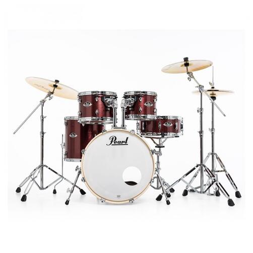 Pearl EXX Export Rock 22" Drum Kit in Black Cherry Glitter